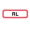 Nevs Position Labels - RL 1/2" x 1-1/2" White w/Red & Black XP-573 - alternate 1